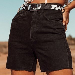 NWT Princess Polly Black Eldorado Shorts